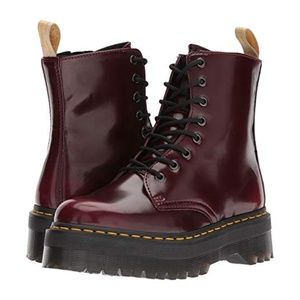 Dr. Marten's Jadon boot Vegan Cherry Red Sz 7.5